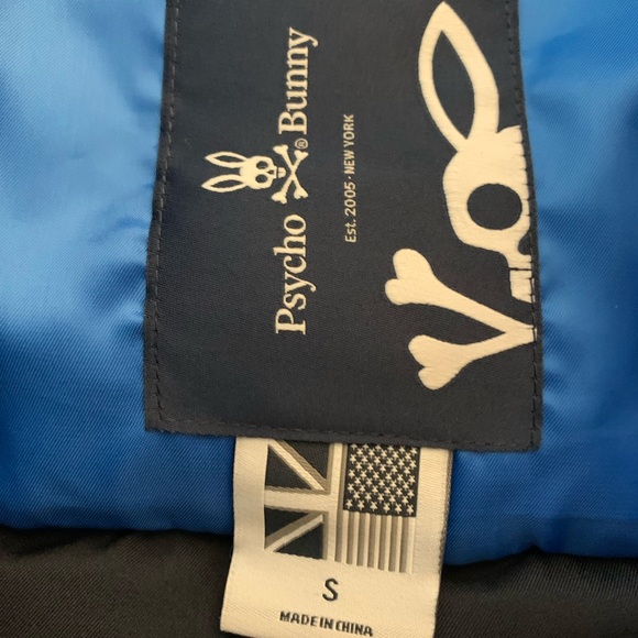 New Psycho Bunny Zip Vest. Blue and navy size S - Picture 3 of 3